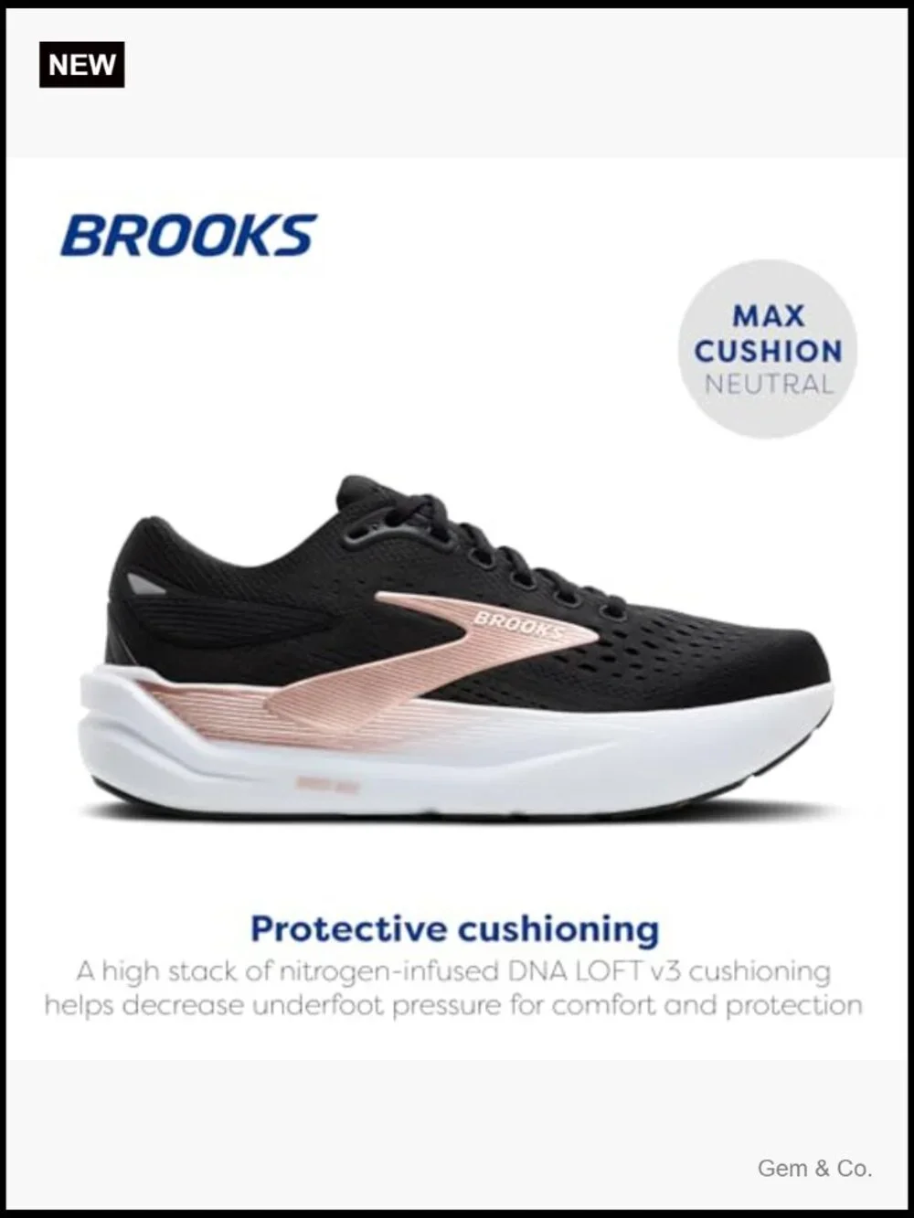 Neutral Running & Walking Shoe with Max Cushioning